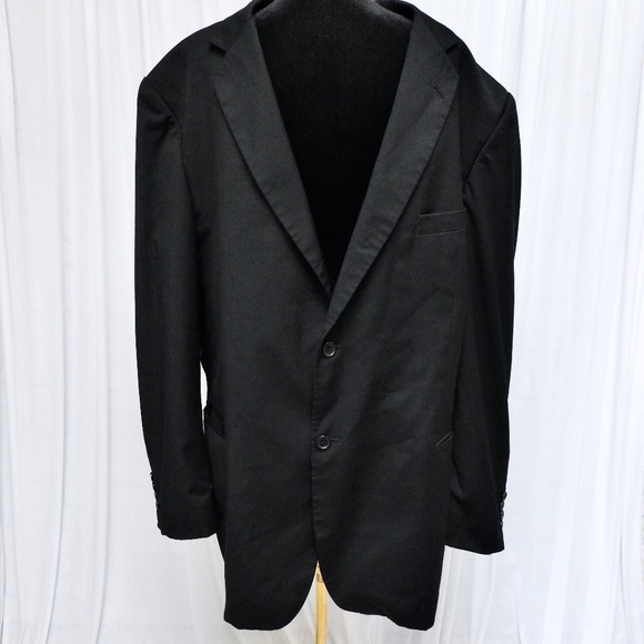Pronto Uomo Men's Wool Suit Jacket Black - Picture 1 of 9